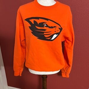 Orange Beavers Logo Men's Sweater